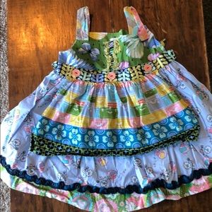 Matilda Jane dress with detachable apron detail